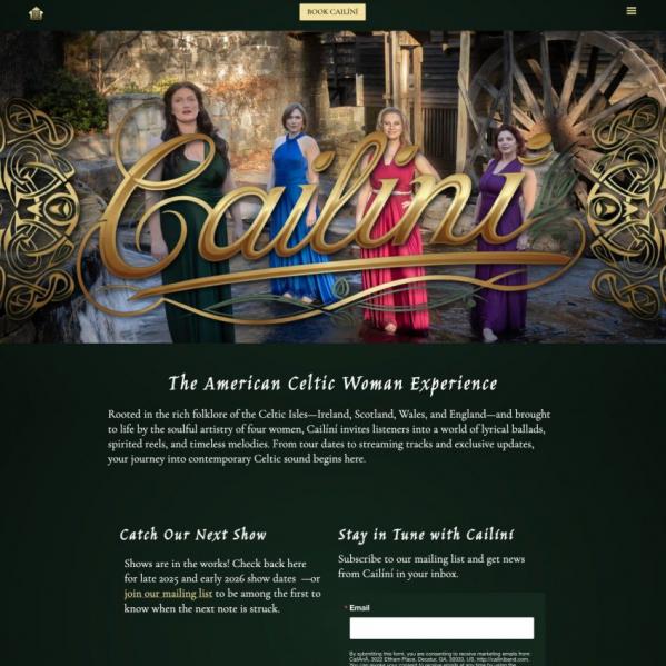 Cailíní Home page