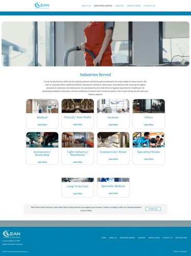 Cllean Facility Services Industries List Page